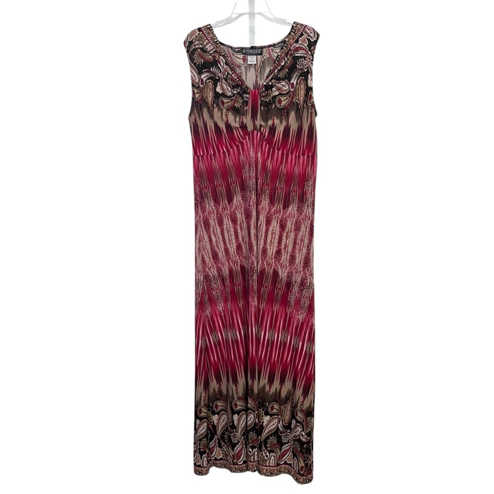Pyramid Collection‎ Paisley Maxi Dress XL Boho